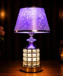 Floral Crystal Shade Lamp (RGB 7 Colour)